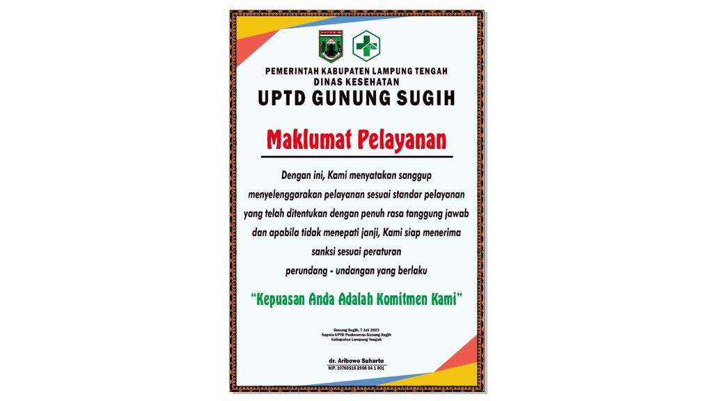 MAKLUMAT PELAYANAN